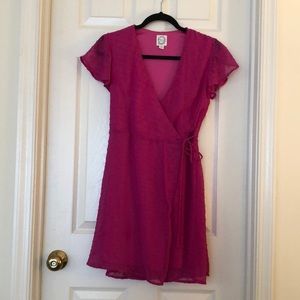 Blue Rain Wrap Dress